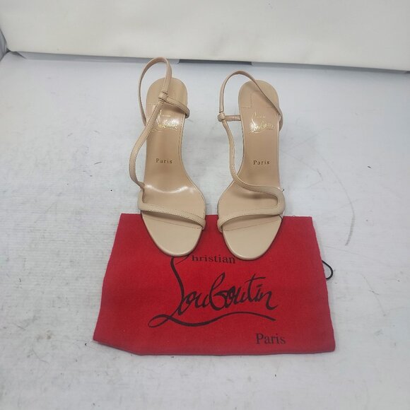 CHRISTIAN LOUBOUTIN Rosalie Strass Nude Strappy Heel Sandal - Picture 6 of 14